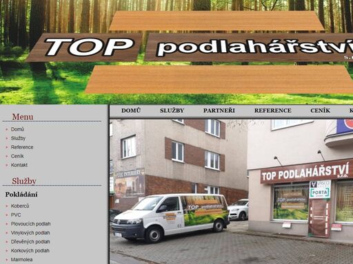 top podlahářství zlín - veškeré podlahářské práce. pokládání koberců, pvc, linoelí, plovoucích podlah, dřevěných podlah, korkových podlah, montáž a renovace parket, montáž sádrokartonů.