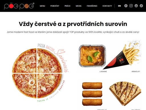 jsme moderní fast food ve kterém jsme dokázali spojit top produkty ve 100% kvalitě, vynikající chuti a za skvělé ceny!