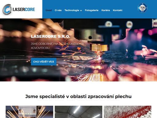 lasercore s.r.o. vyškov - řezání ocelových plechů laserem, ohýbání na ohraňovacích lisech, omílání a broušení. zámečnické práce, svařování, nítování a navařování. následné povrchové úpravy.
