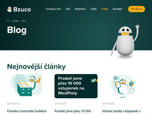 osvoboďte se od provizí ticketingovým společnostem a nedokonalostí rychlokvašených vstupenkových systémů. bzuco je tu pro vás už od roku 2013.
