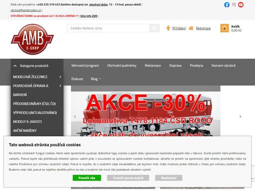 železniční modely - amb modely. prodáváme železniční modely a vše co s touto tématikou souvisí. jsme na trhu 20 let a poradíme vám prakticky se vším co se točí kolem modelové železnice. stavíme a přestavujeme modely, upravujeme modely, ozvučujeme a digitalizujeme modely.