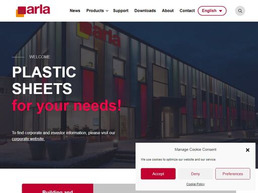 arla plast is one of the leading extruders of plastic sheets in europe. we have three production facilities located in sweden and czech republic.
