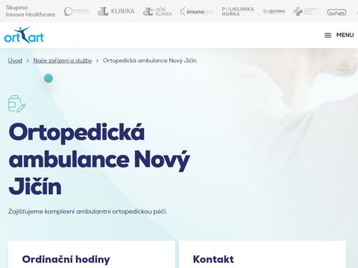 poskytujeme komplexní ambulantní ortopedickou péči. najdete nás na adrese tyršova 21/1621, nový jičín. pro objednání prosím volejte na (+420) 556 706 288.