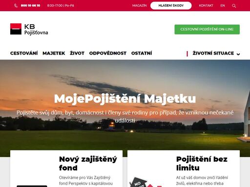 životní a neživotní pojištění s maximální ochranou v nečekaných nepříjemných životních situacích. výhodné životní a neživotní pojištění od kb.