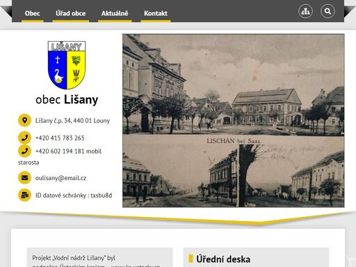 oficiální stránky obce lišany
