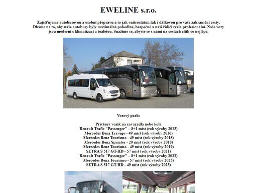 eweline s.r.o. - osobní a autobusová přeprava