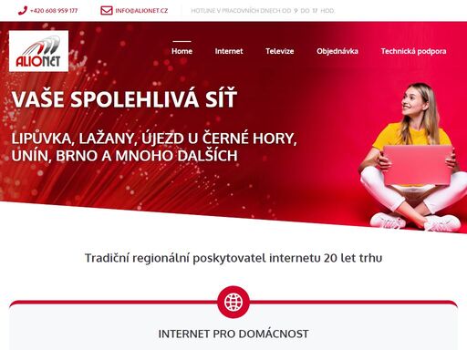 internet lipůvka, unín, újezd u černé hory