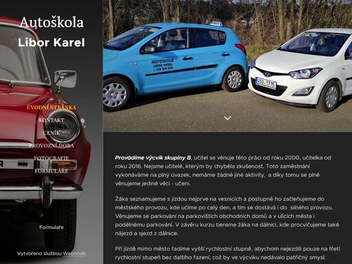 provádíme výcvik skupiny b, učitel se věnuje této práci od roku 2000, učitelka od roku 2016. nejsme učitelé, kterým by chyběla zkušenost. toto zaměstnání vykonáváme na plný úvazek, nemáme žádné jiné aktivity, a díky tomu se plně věnujeme jediné věci - učení.