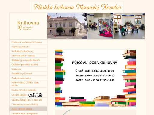 akce - hlavní strana městská knihovna moravský krumlov