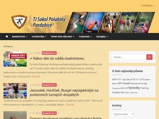 sportovní oddíly tj sokol polabiny pardubice