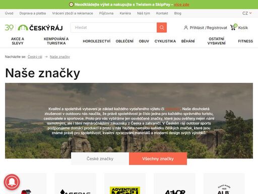 od roku 1993 vám pomáháme s výběrem potřeb pro turistiku, camping nebo lezení. ? ? stany, spacáky, batohy, karimatky, treková obuv a oblečení ? ?