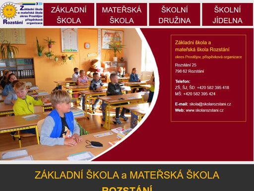 základní škola a mateřská škola rozstání, okres prostějov, příspěvková organizace