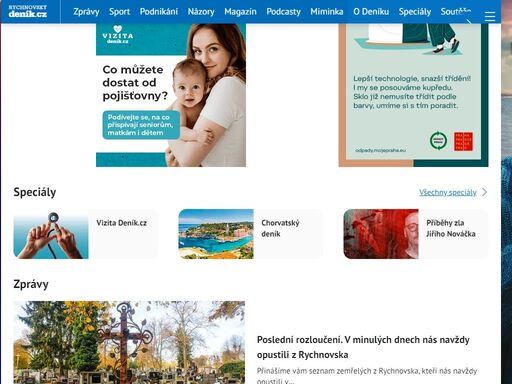 novinky a zprávy z rychnova a okolí. nejdůležitější informace a události z jednotlivých obcí, dění v politice, kultuře, sportu i v běžném životě.