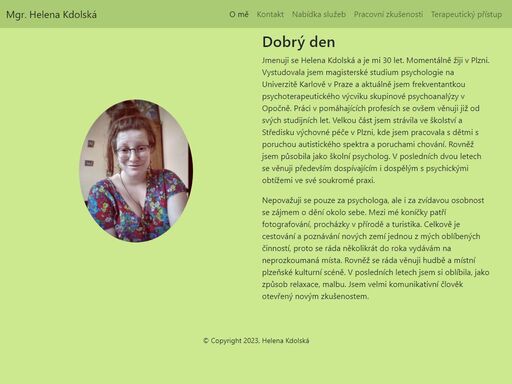 helena kdolská - psycholog