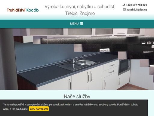 naše truhlářství vyrábí veškerý nábytek, kuchyně a další truhlářské výrobky. k výrobě používáme kvalitní a rezistentní materiály. naše spokojené zákazníky naleznete v třebíči, znojmě a okolí.