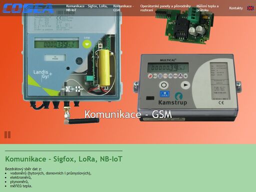 sigfox, gsm bezdrátový sběr dat. barevné tft lcd operátorské panely. metrologické středisko.