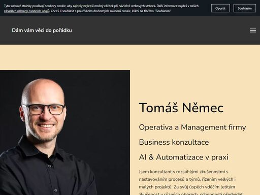 jsem konzultant s rozsáhlými zkušenostmi s nastavováním procesů a řízením velkých i malých projektů. vybudoval jsem si pověst důvěryhodného partnera.