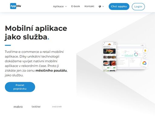 tvoříme mobilní aplikace pro e-shopy a obchody. v rekordním čase. za měsíční paušál. přesvědčte se.
