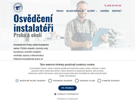 čištění odpadů, rozvody vody, kanalizace, ústřední vytápění, montáže, opravy a rekonstrukce. odborné instalatérské práce se zárukou a za rozumné ceny.