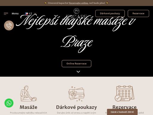 luxusní thajské masáže v centru prahy. ?? certifikované masérky s letitou praxí. ?? otevřeno denně 10-22h. ?? rezervujte online nebo na +420 734 331 444 ?? a vychutnejte si masáž ještě dnes.