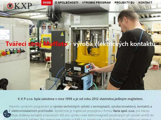 výroba technických výlisků z termoplastů, výroba konektorů, kontaktů a elektroinstalačních průchodek