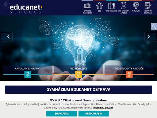 jsme gymnázium pro studenty a rodiče, kteří hledají nadstandard, jaký jim drtivá většina ostatních škol nemůže poskytnout. educanet gymnázium ostrava poskytuje unikátní kombinace každodenního zapojení moderních technologií a metod, vysoké kvality výuky a individuálního přístupu ke každému studentovi. nabízíme kvalitní všeobecné gymnaziální vzdělání, které otevírá dveře na nejprestižnější univerzity v čr i zahraničí.