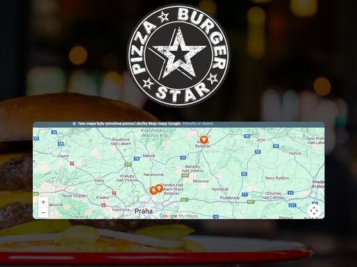 pizza burger star zajišťuje rozvoz pizzy, burgerů a dalšího jídla. rozvoz můžete objednat online nebo po telefonu – hovorčovice, mladá boleslav, praha podbaba.