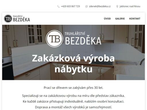 zakázková truhlářská výroba