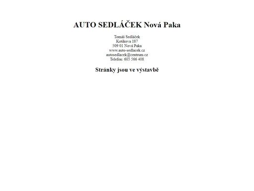 auto sedláček, opravy automobilů, pneuservis