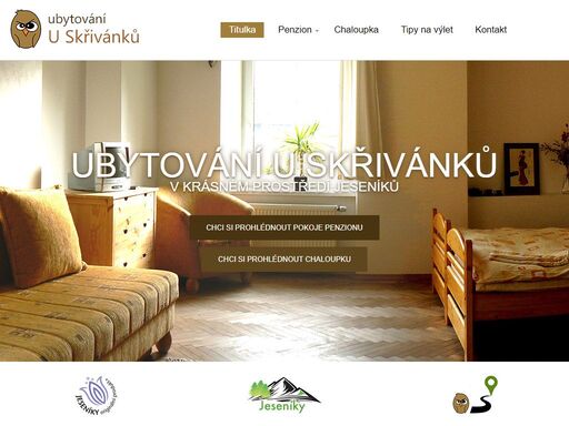 ubytování u skřivánků - příjemné a originální ubytování v jeseníkách
