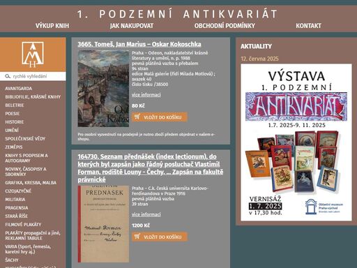 www.podzemni-antikvariat.cz