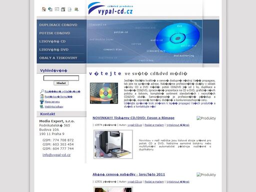 potisk cd, potisk dvd, výroba cd, duplikace cd a dvd, vypalování cd, vypalování dvd, razítka, lisování cd a dvd, tisk, dtp, grafika, www, webdesign, tiskoviny, booklet, reklama, osvit 