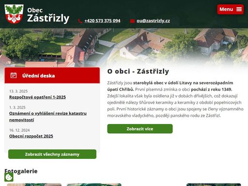 obec zástřizly se nachází v okrese kroměříž, kraj zlínský.