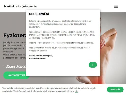 fyzioterapie, mentální koučink a výživové poradenství radka doležalová mariánková - fyzioterapie
