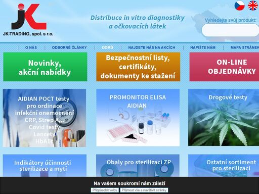 distribuce drogových a klinických point of care testů léčiv,diagnostiky