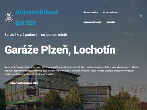 servis i kryté parkování na jednom místě - plzen lochotín