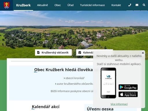 oficiální stránky obce kružberk