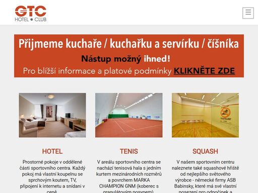 hotel gtc club v bílovci nabízí restauraci, 9 pokojů s koupelnou, tv a wifi. snídaně je v ceně. na objednávku je k dispozici sauna, tenisová hala a squash.