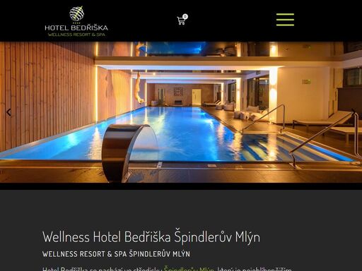 wellness hotel bedřiška ve špindlerově mlýně. komfortní ubytování, postele hästens, špičkové wellness, restaurace. hotel špindlerův mlýn.