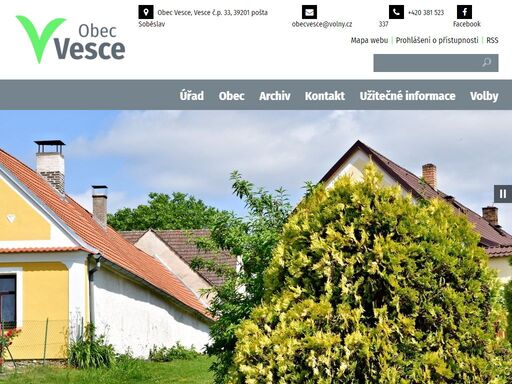 oficiální web obce vesce