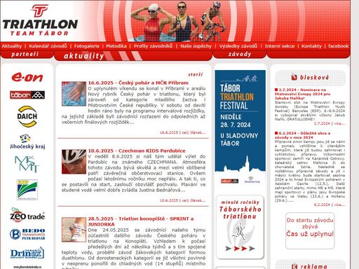 sportovní klub triathlon team tábor - zabýváme se výchovou mladých triatletů, provozujeme tréninky, trenérskou činnost, soustředění, pořádáme závody : velká cena v triatlonu v táboře, evropský pohár v triatlonu, triatlon, a také aquatlon