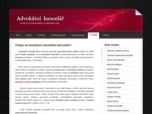 advokát brno-advokátní kancelář brno- mgr. aleš horáček - judr. lucie štursová - tel. 736 211 100 nonstop