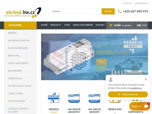 hw server s.r.o. - dodavatel průmyslového monitoringu a vzdáleného dohledu. nabízíme drátový i bezdrátový dohled teploty, vlhkosti, vody, elektřiny. 