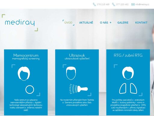 poskytujeme péči v oboru radiodiagnostiky a sonografie. provádíme mamografický screening, ultrazvuková  a skiagrafická vyšetření.