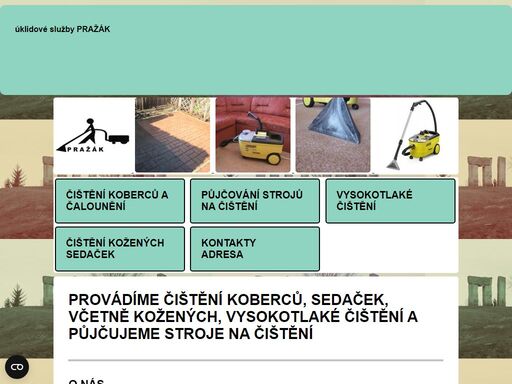 čištění koberců a čalounění, vysokotlaké čištění a půjčování strojů na čištění koberců  v oblasti neratovice, mělník, praha a okolí. 