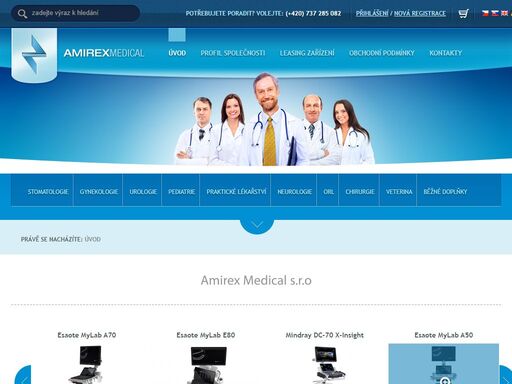 prodej a servis zdravotni techniky, vybaveni nemocnic a ambulanci. nabidka zdravotnicke techniky, nabytku a dalsiho vybaveni ordinaci. rentgeny, ultrazvuky, ctg, ekg, ktg, gynekologicke vybaveni, resuscitacni sety, ambulantni lehatka a dalsi.