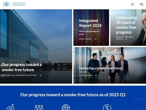 we’re building pmi’s future on smoke-free products that are a better choice than cigarette smoking. our vision: these products will one day replace cigarettes.