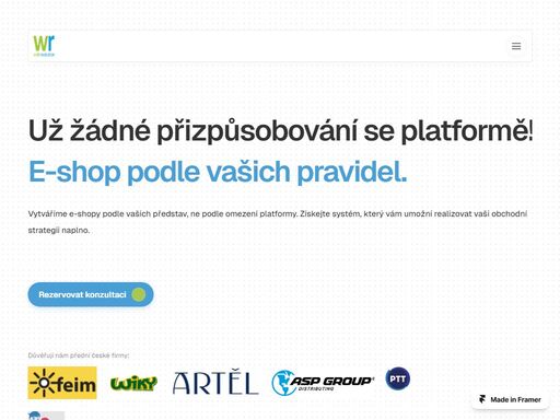 tvoříme profesionální e-commerce řešení na míru pro náročné klienty. komplexní integrace, b2b/b2c funkce a špičková podpora. přes 15 let zkušeností s vývojem e-shopů.