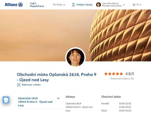 obchodní místo oplanská 2614, oc blatov ii, praha 9 - újezd nad lesy