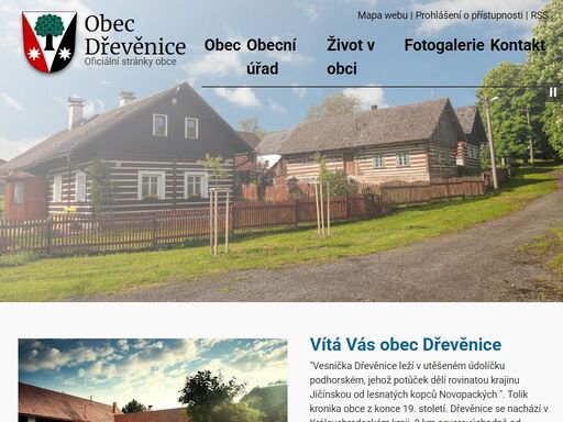 obec dřevěnice - oficiální webové stránky